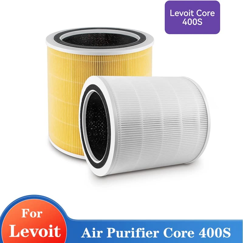 Filtro Hepa PM2.5 per Purificatore d'Aria Levoit Core 400S, Filtro a Carbone Attivo Levoit Core 400, Filtro per Purificatore d'Aria Levoit Core 400