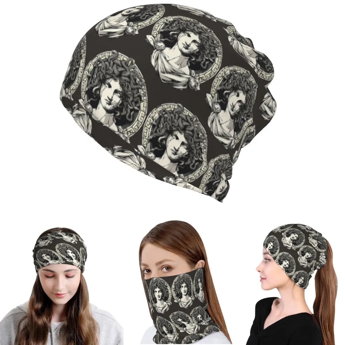 Bandana Medusa Gorgone dell'Antica Grecia, Scaldacollo, Maschera, Sciarpa, Fascia per la Testa, Berretto, Cappello per Uomini e Donne Adulti, Lavabile
