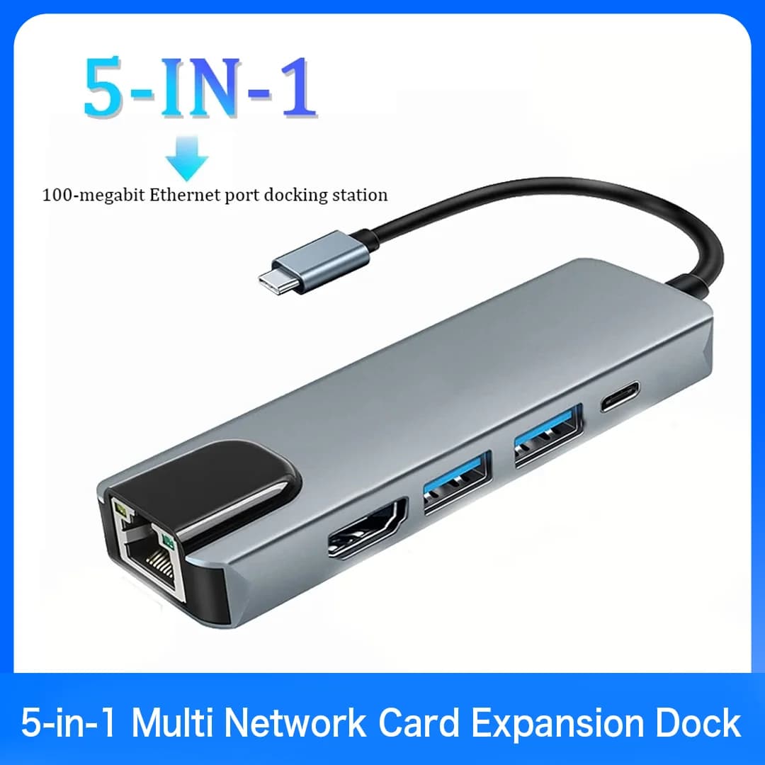 5-in-1 1080P HDMI to AV VGA Audio Video Converter Mini Adapter Plug and Play Support NTSC PAL for PS3 STB Xbox VHS VCR PC TV DVD