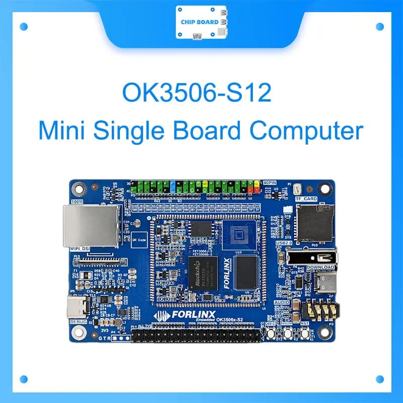 Mini board FORLINX RK3506: Rockchip ARM Core interface, low consumption, Raspberry Pi