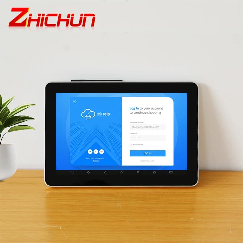 10 Inch Tablet Android Pacp Touch Screen High Brightness Optical Bonding Screen Wall Mount Vesa Android 13 Panel Tablet Inquiry