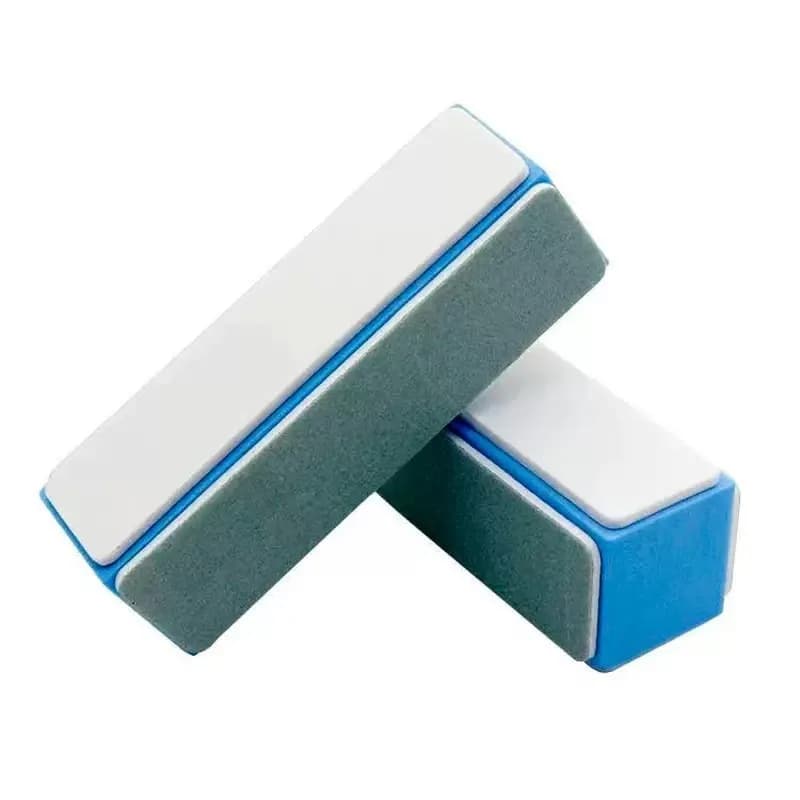 Set di 2 Strumenti in Ceramica per Lucidatura Gioielli, Striscia Abrasiva Diamantata per Manicure, Blocco di Lucidatura a Quattro Lati