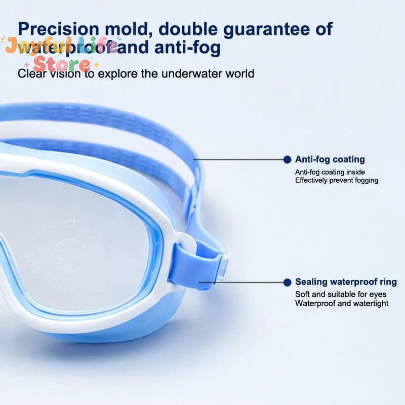 Hot Sale Kids Swimming Goggles Big Frame View Anti-fog Waterproof Children's Swim Goggles Boys And Girls Multi-color To Choose