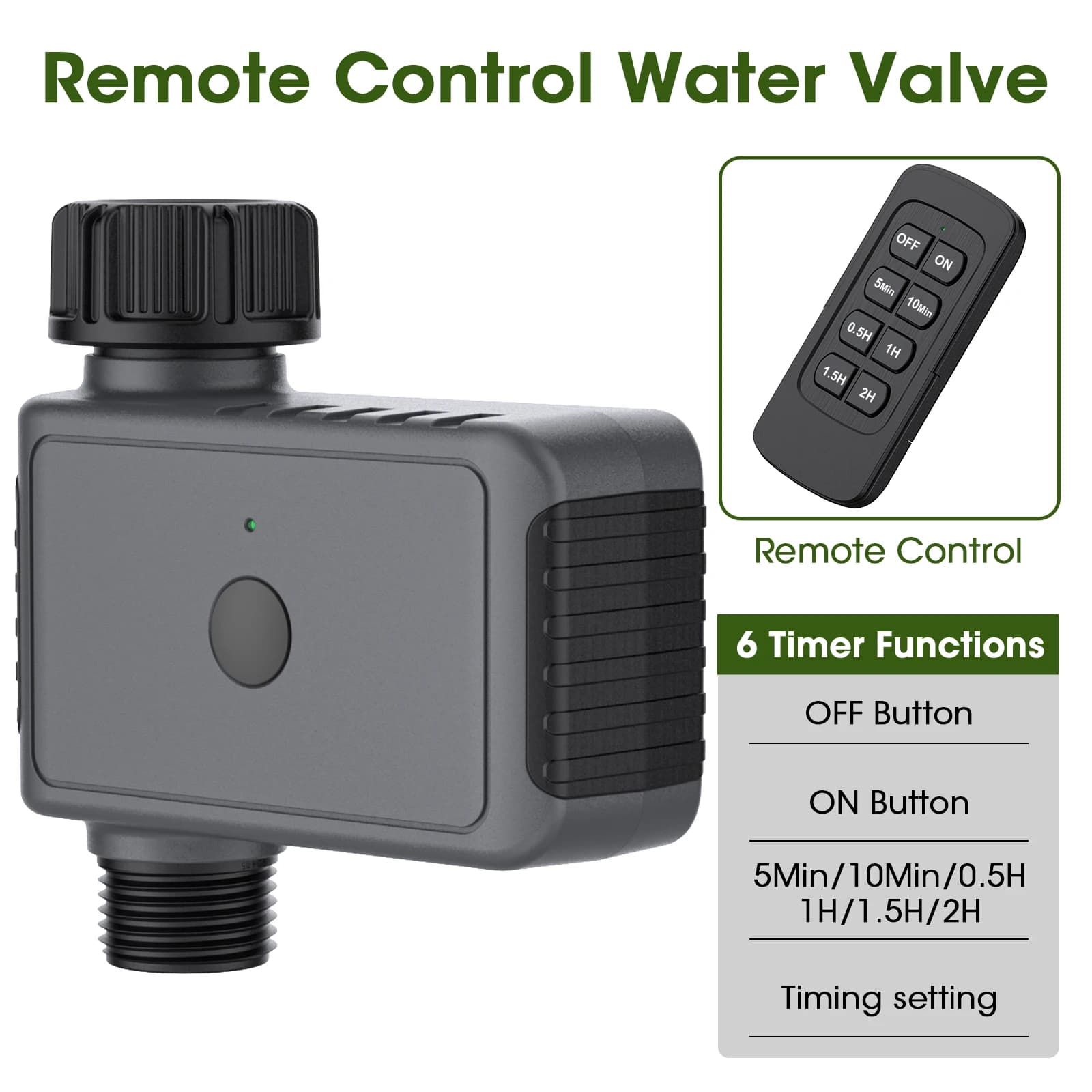 Timer Irrigazione Automatico WiFi, Centralina di Controllo Remoto per Giardino, Sistema di Irrigazione Intelligente, Compatibile con Alexa