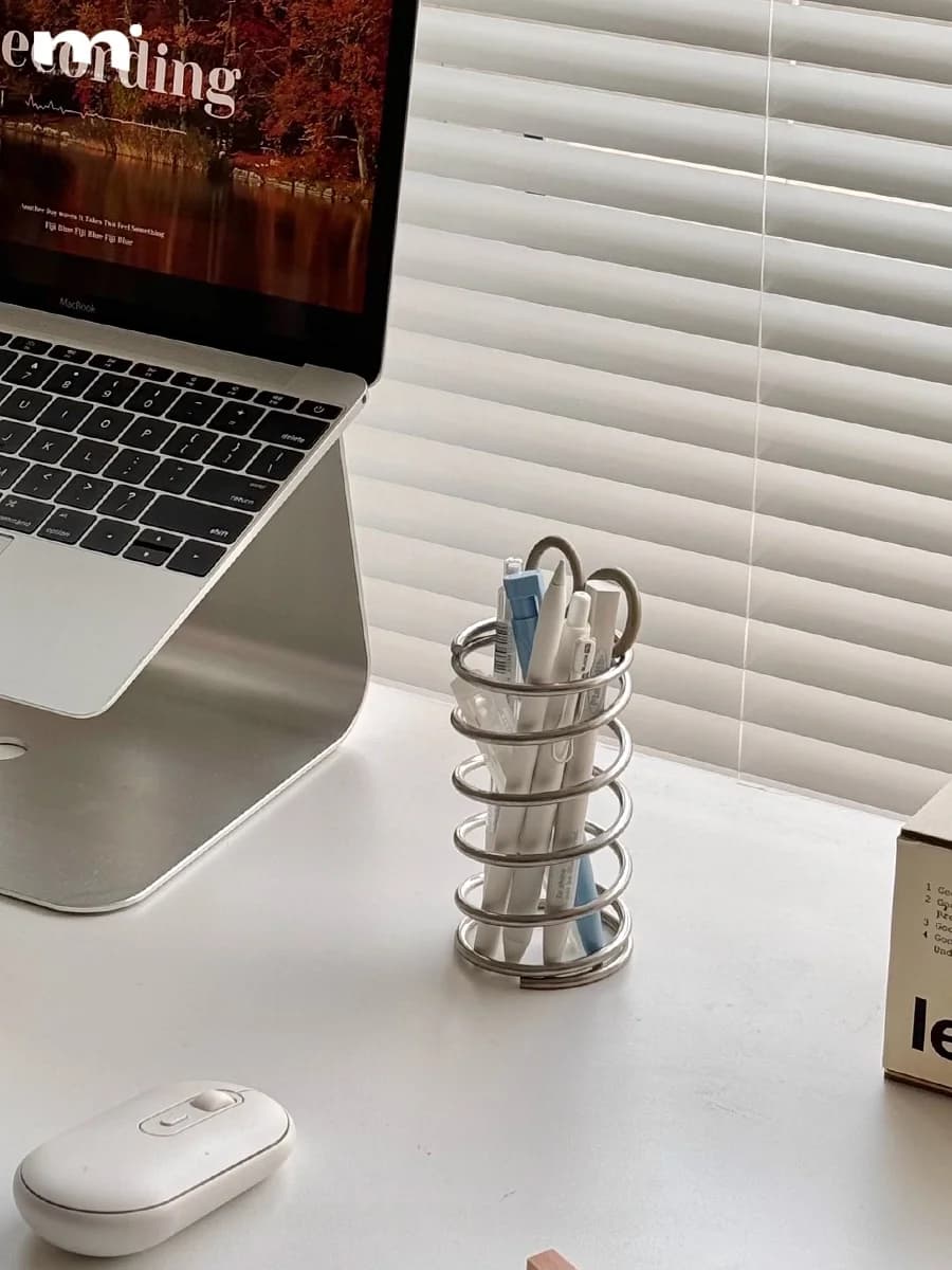 Portaoggetti a spirale in acciaio inossidabile per bagno, organizer per pennelli cosmetici e pettini, porta spazzolini, soluzione creativa per l'organizzazione domestica