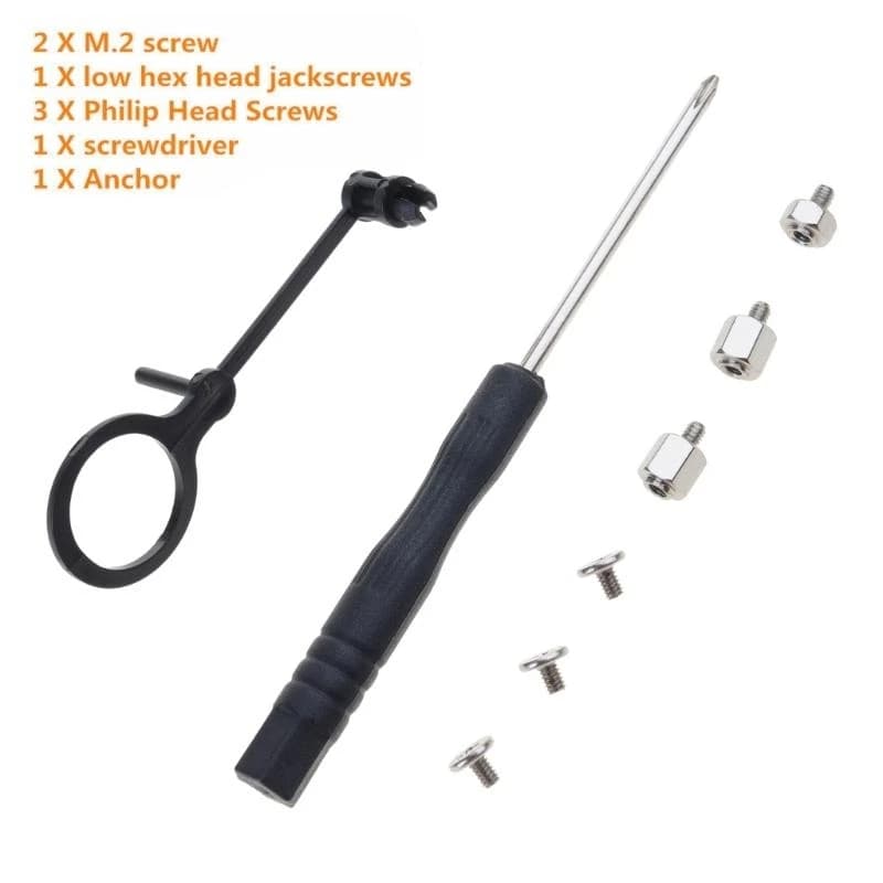 Laptop per supporto SSD M.2 Cacciavite Stand Off Viti Dadi esagonali Montaggio per kit viti di montaggio SSD M.2 perASUS Motherbo