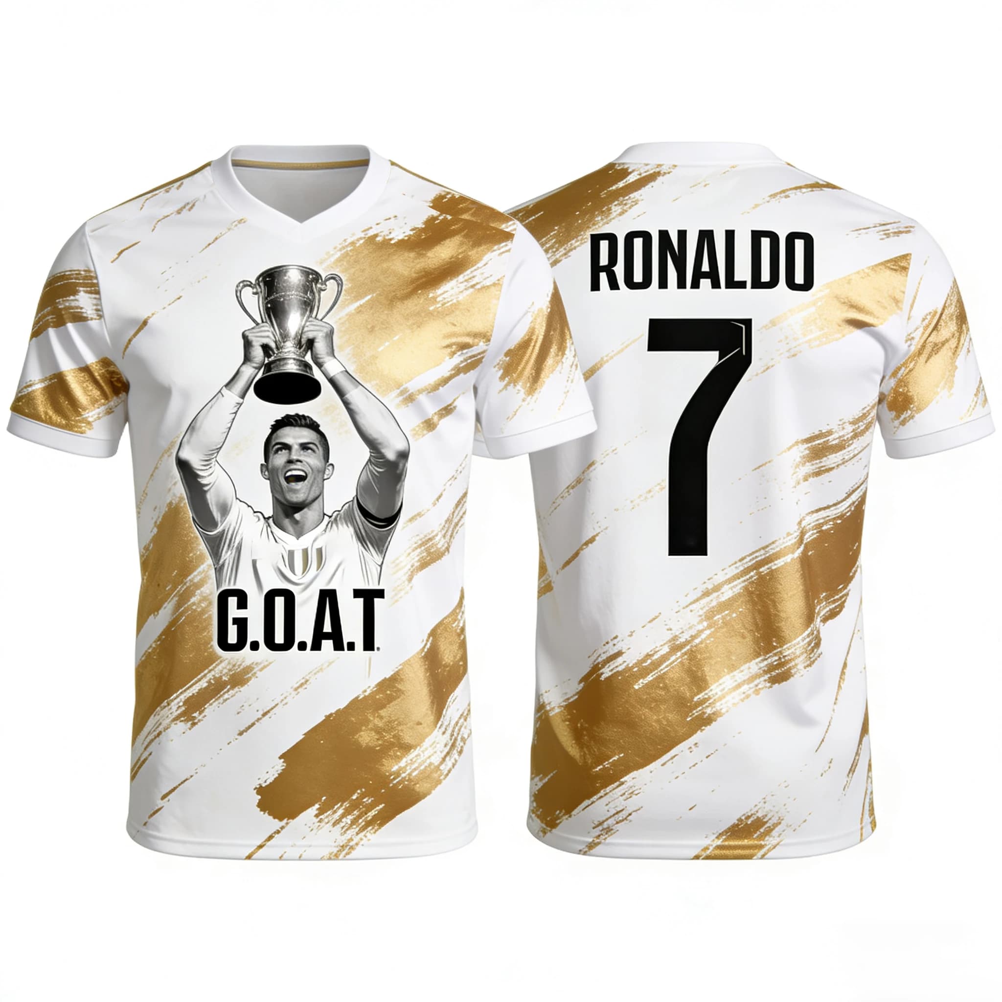 Ronaldo n. 7 maglia da calcio Fan edizione commemorativa Autunno Sport Dry Quickly T-shirt da uomo Abbigliamento per bambini Tee Y2k Donna