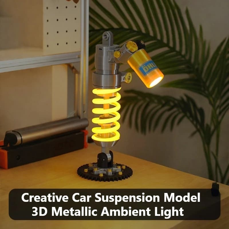 Creative Car Shock Absorber Model Desk Lamp 3D Textured Atmospheric Night Light Desktop Model Ornament