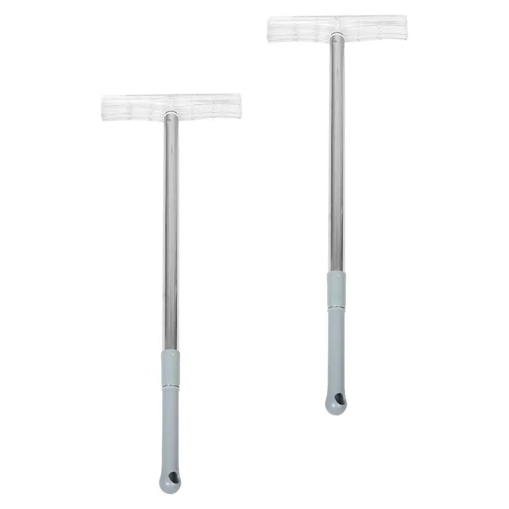2 Pezzi Asta Telescopica Estensibile in Acciaio Inossidabile per Porta-Cartelli, Ideale per Esposizioni, Parate, Eventi Sportivi, Ritiro in Aeroporto