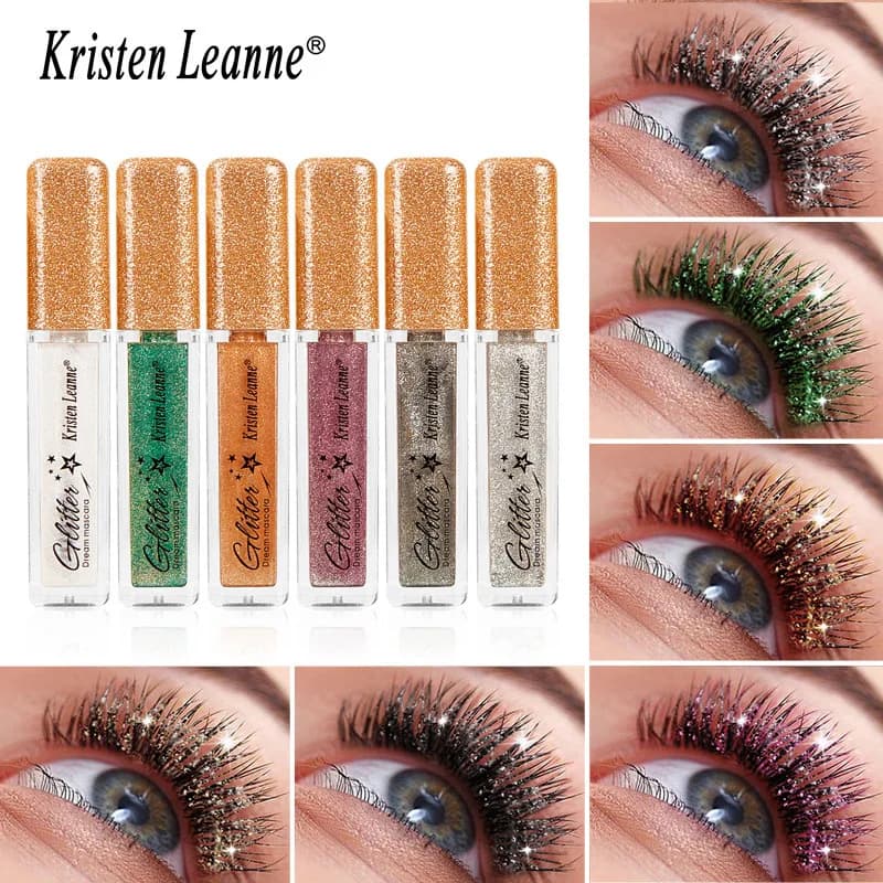 Kristen Leanne Mascara sparkling glitter with colorful glitter