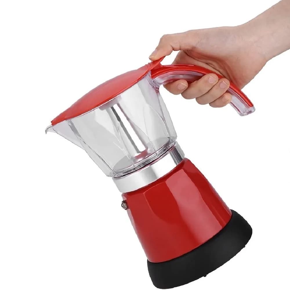 FREE Sample Electric Coffee Maker Espresso Mocha Pot Aluminum Alloy Stackable Stufa Top Machine Home Office