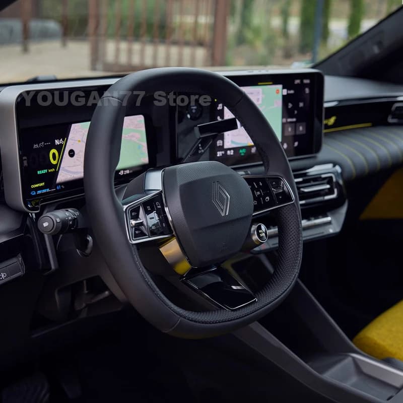 Coprivolante in Pelle per Renault 5 E-Tech 2025, Ultra Sottile e Antiscivolo, Accessori Auto per Renault 5 E-Tech