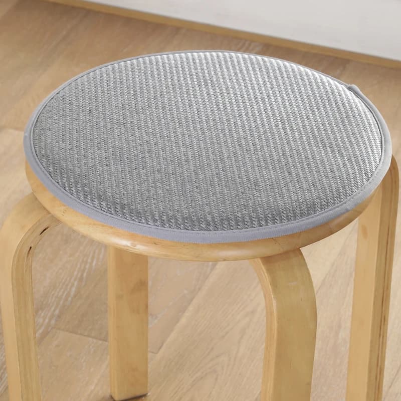 Cuscino rotondo in seta ghiaccio per sedia, tappetino estivo antiscivolo per sala da pranzo, cuscino circolare per sedia da studente, tessile per la casa Perfect Life Brand