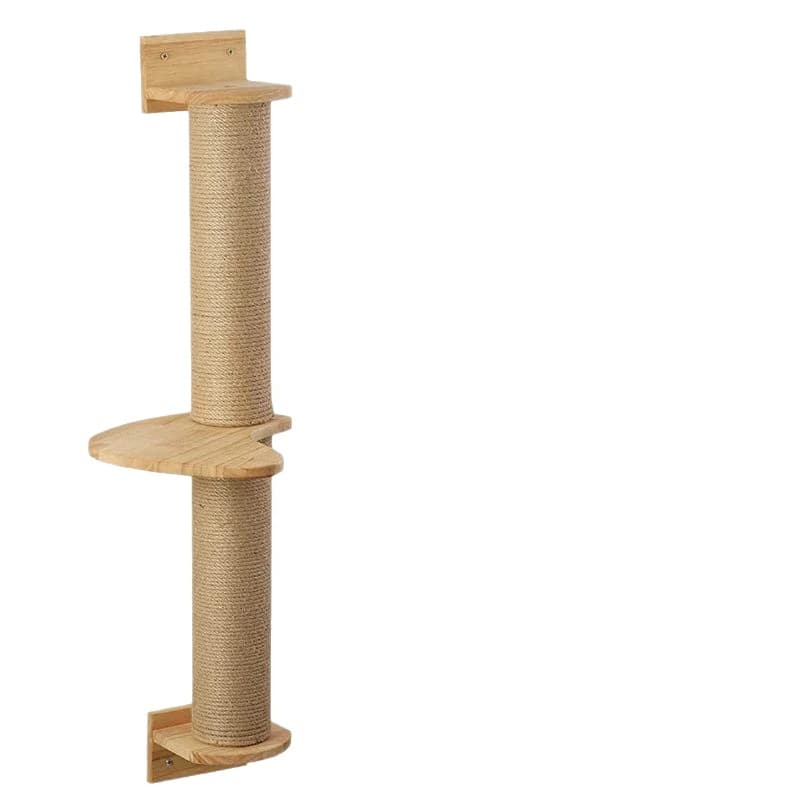 Climbing Structure for Wooden Cats Scratching Column String Scratch Climbing Column Wall Toy Accessories Jumping Platform
