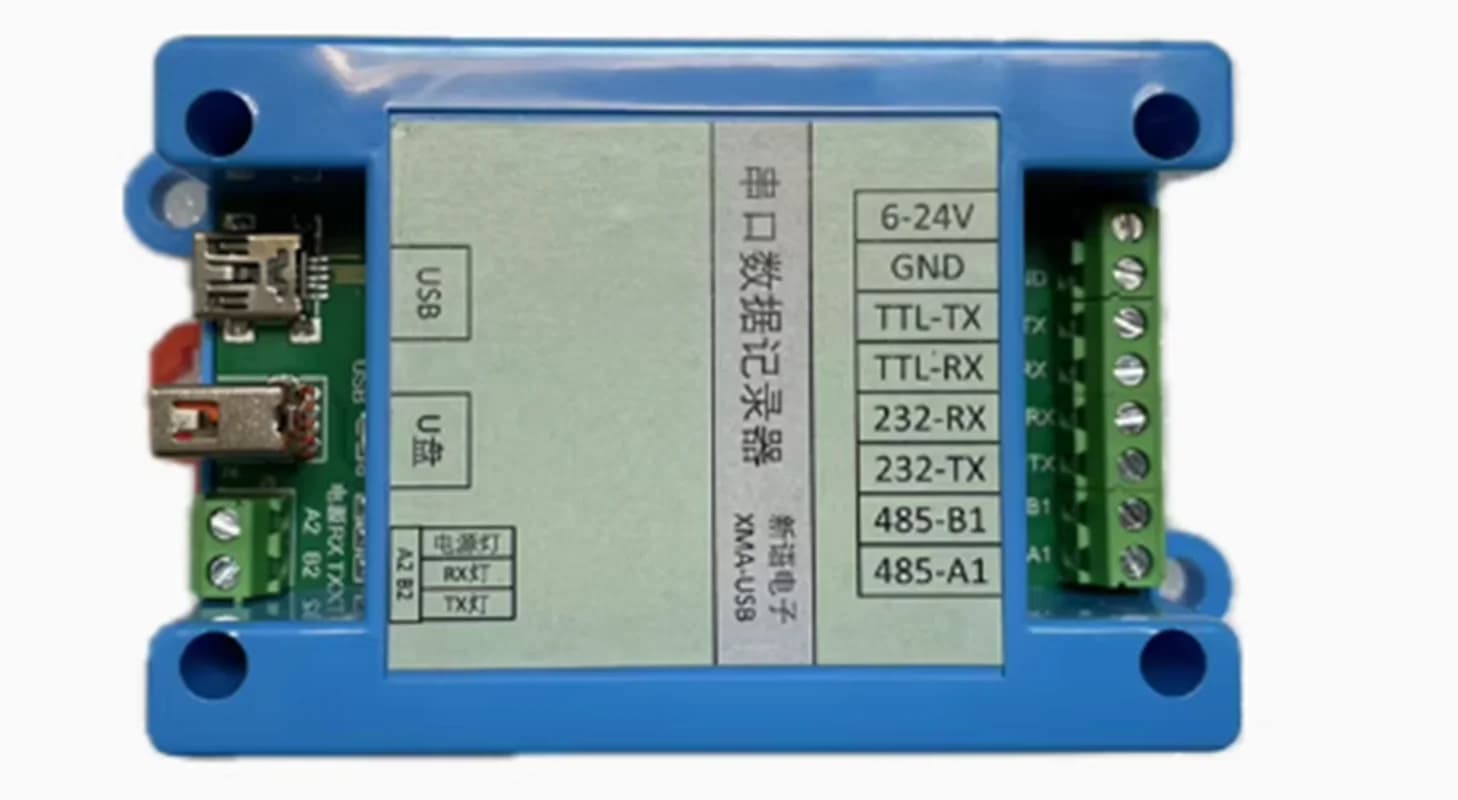Registratore dati porta seriale Chiavetta USB RS232 RS422 TTL Monitoraggio RS485 XMA-USB