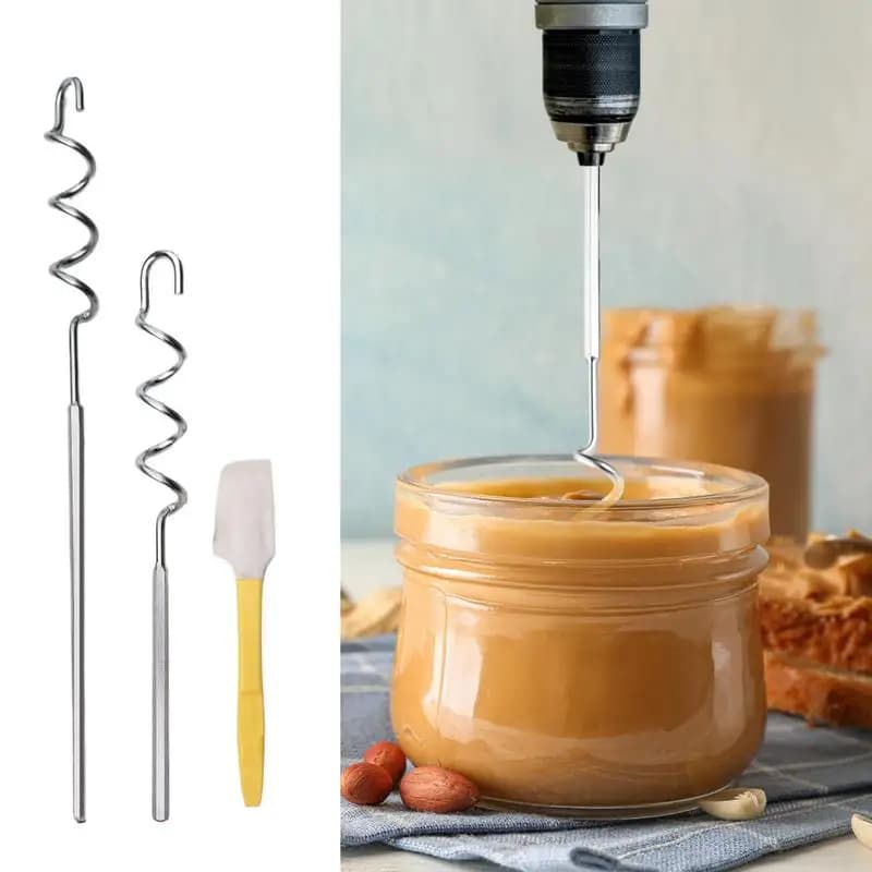 Miscelatore per burro con noci in acciaio inossidabile Materiale per uso alimentare Miscelatore per salsa al burro Gadget da cucina Miscelazione manuale per uso domestico Utensili da cucina