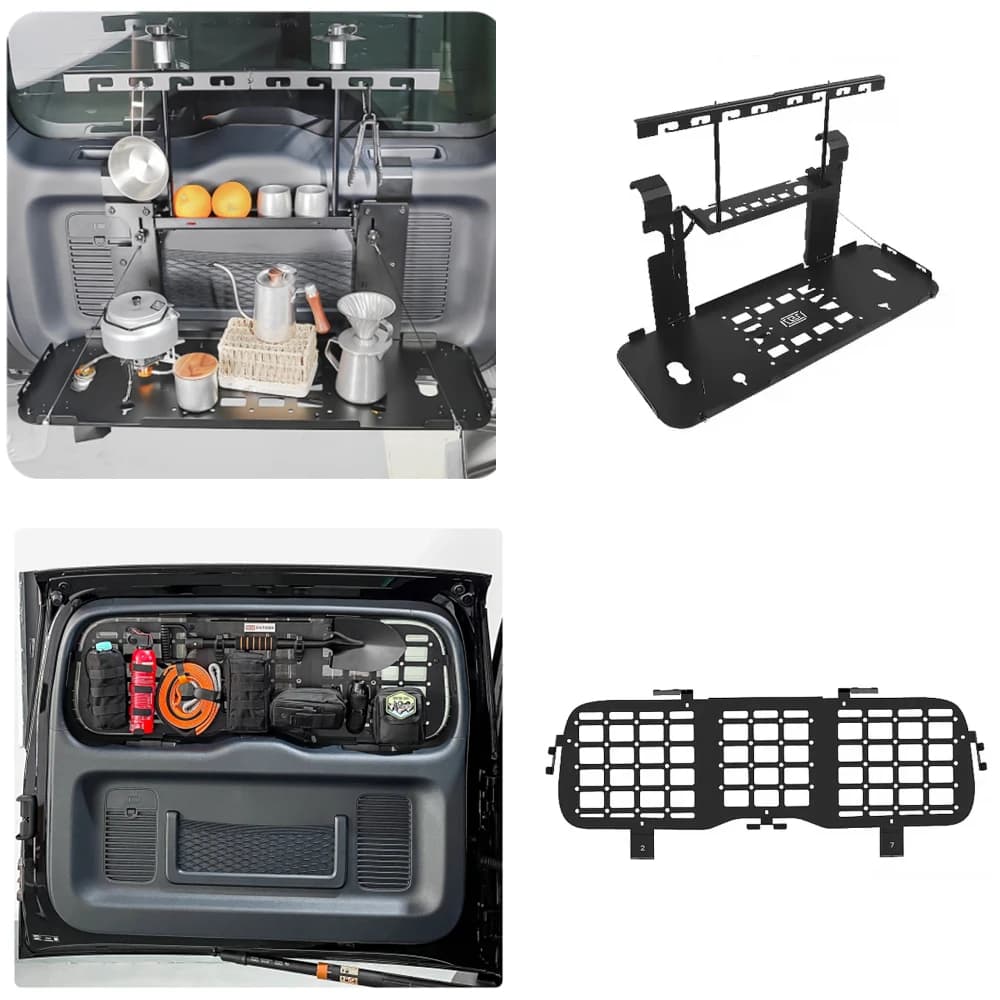 Tail Window Organizer Shelf Modular Panel Tailgate Storage Rack Foldable Table For BYD FangChengBao Leopard 5 Denza B5 2024 2025