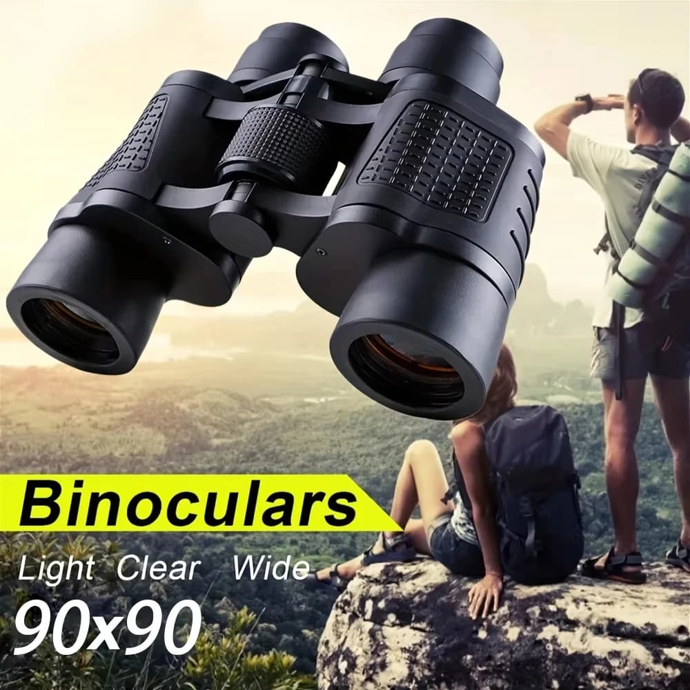 Binocolo Telescopico 90X90 ad Alta Potenza, Prisma Bak4, Lente in Vetro Ottico HD, Portatile per Escursionismo, Viaggi, Caccia e Sport