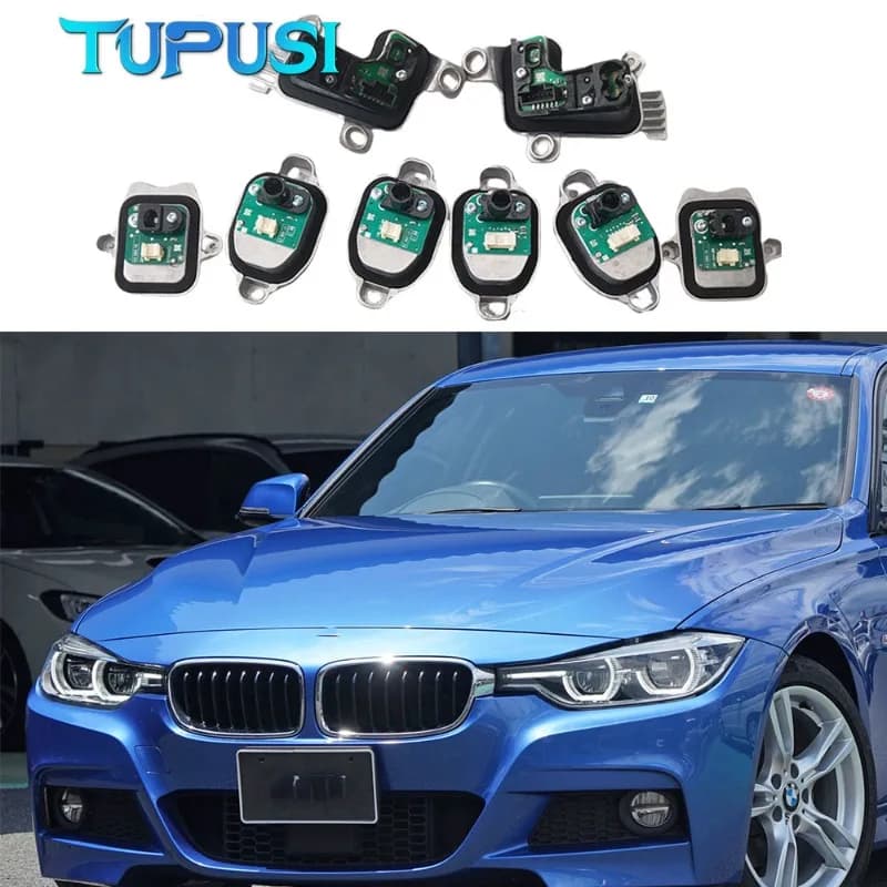 Set Completo Moduli Luce Diurna Bianca per BMW 15-18 F30 F31 LCI Fari a LED Angel Eyes DRL 7419619 7419615 7419610