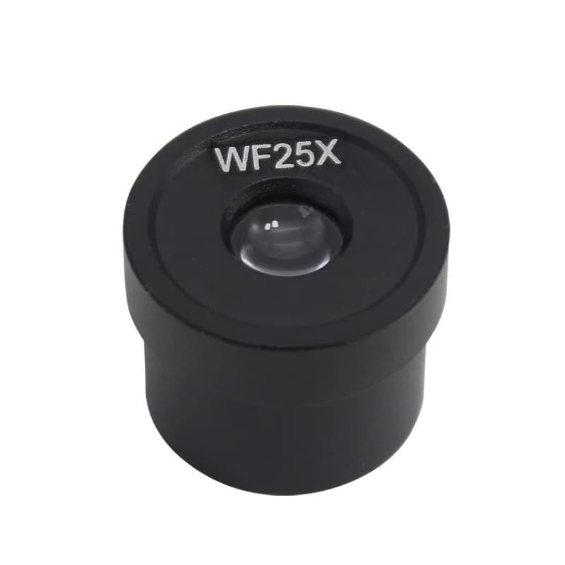 Accessorio per oculare con interfaccia grandangolare interamente in metallo da 23,2 mm WF25X per microscopio biologico