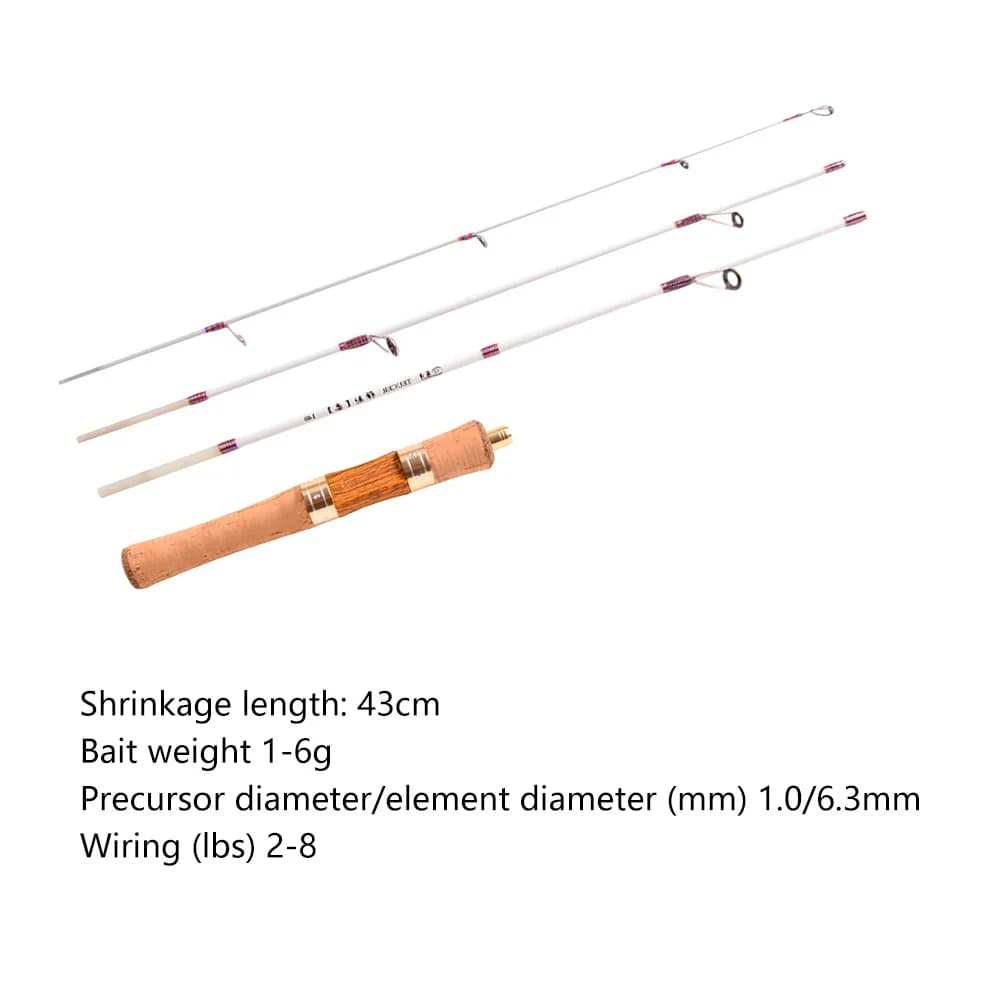 Canna da Pesca Morbida Mini Telescopica Girevole Portatile Ultraleggera Accessori per Pesca in Acqua Dolce e Torrenti