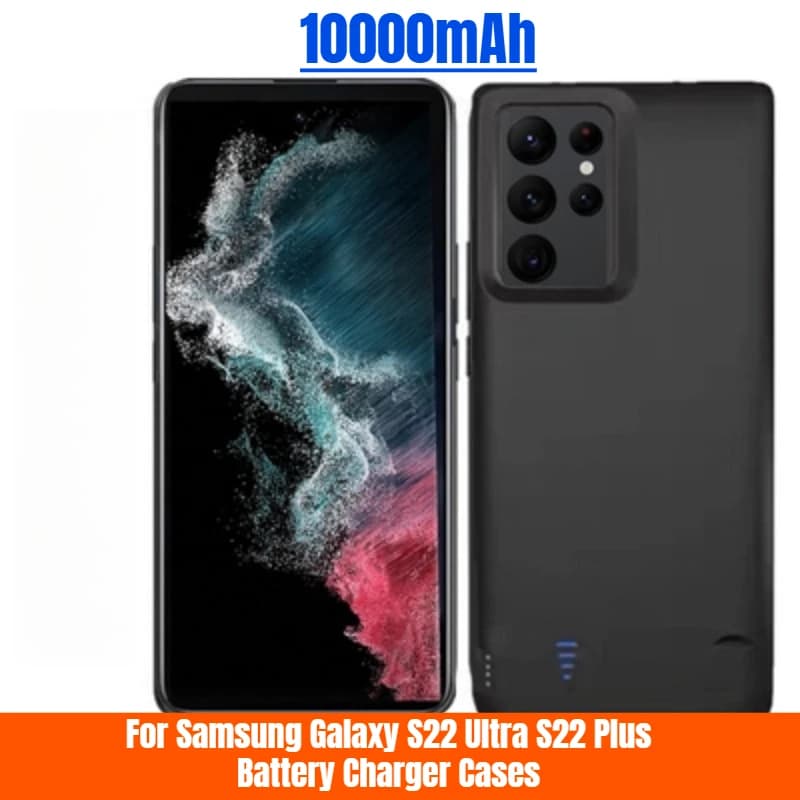 Power Bank 10000mAh per custodie per caricabatterie Samsung Galaxy S22 Ultra S22 Plus