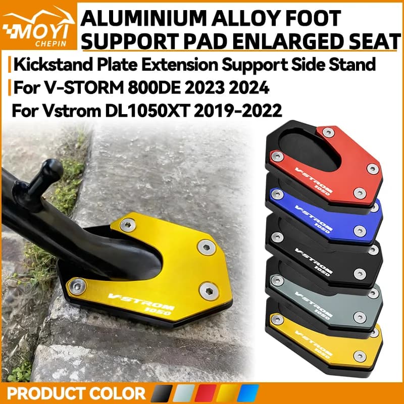 Per SUZUKI Vstrom DL1050 XT DL1050 DL1050XT 2019 2020 2021 2022 Moto CNC Cavalletto Ingranditore Cavalletto Laterale Piastra di Estensione Pad