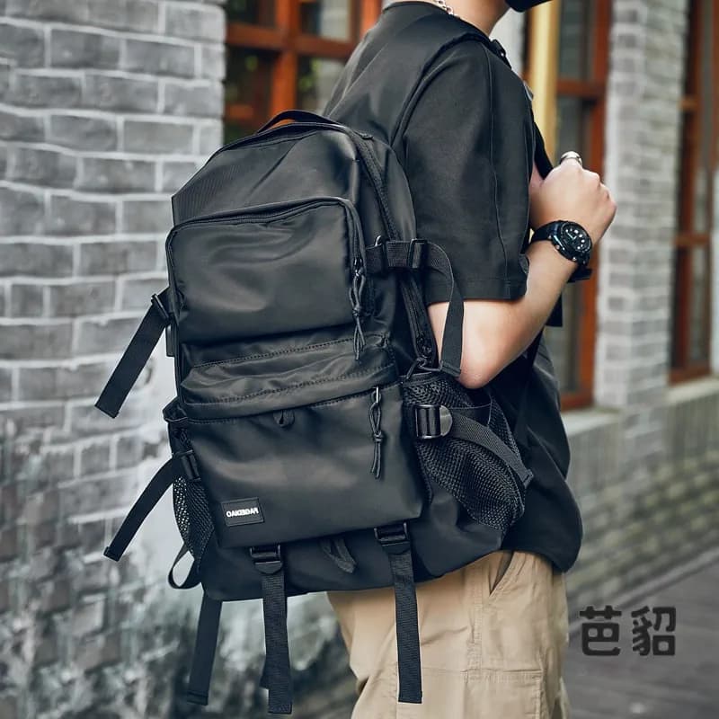 Korean Fashion Large Capacity Dual Shoulder Bag Travel Backpack Computer Bag for Middle School High School College Students