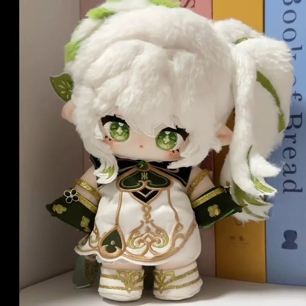 Genuino Genshin Impact Nahida 20cm Cartoon Figure Idol Plush Cushions Birthday Gift Girl Dress up Pillow Cosplay Halloween