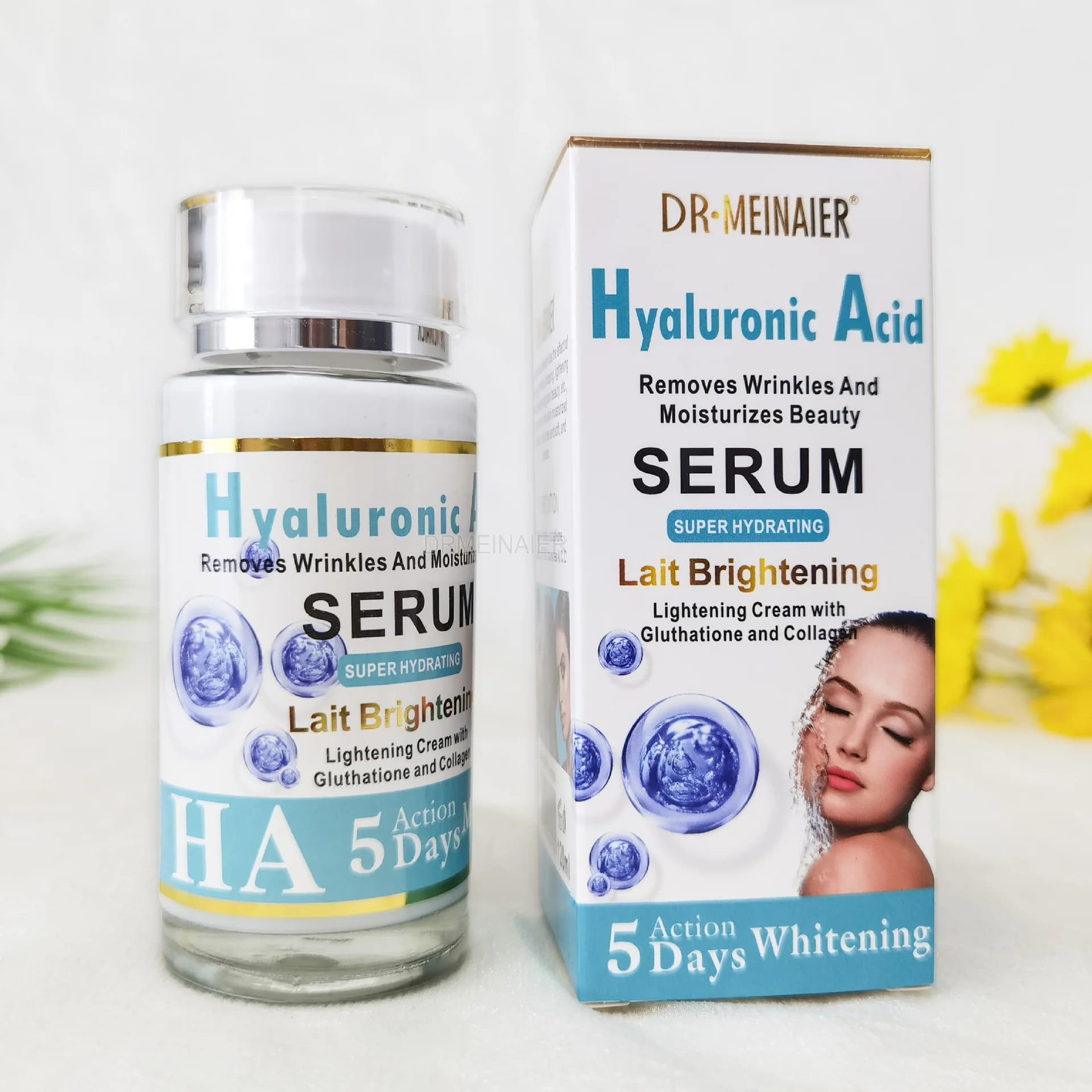 120ml Arbutina Acido Ialuronico Collagene Siero Viso Riparatore Elasticizzato Siero Soluzione Idratante Rassodante Viso Cura Della Pelle