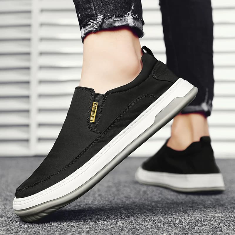 Scarpe Estive Casual da Uomo, Traspiranti in Tessuto Ice Silk, Slip-on, Sneakers Comode, Mocassini Leggeri, Scarpe da Guida