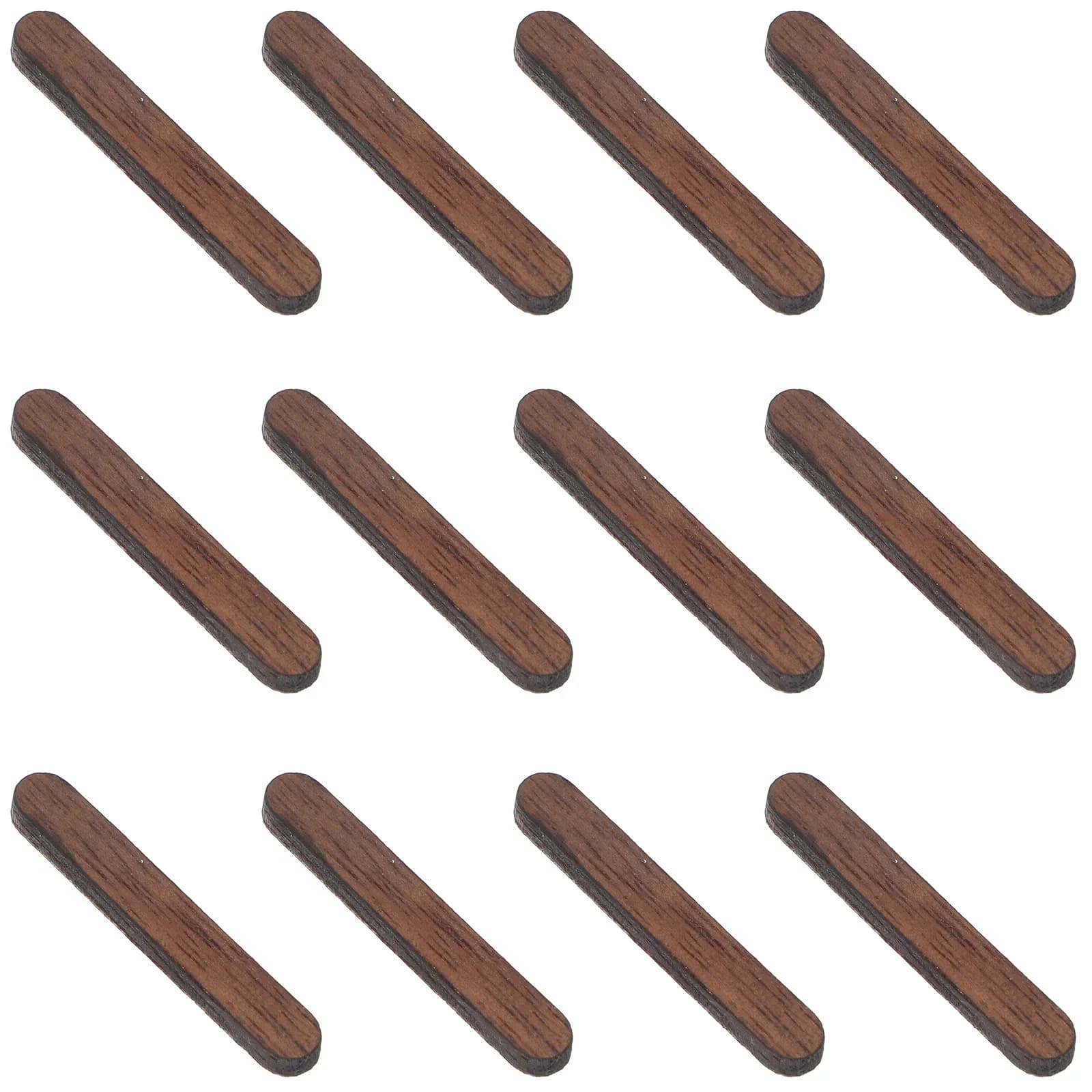 12 Pezzi Indicatori Orari in Legno per Orologio Fai-da-Te, Barra Verticale Liscia Senza Sbavature, Robusti Indicatori Orari da Parete per Soggiorno