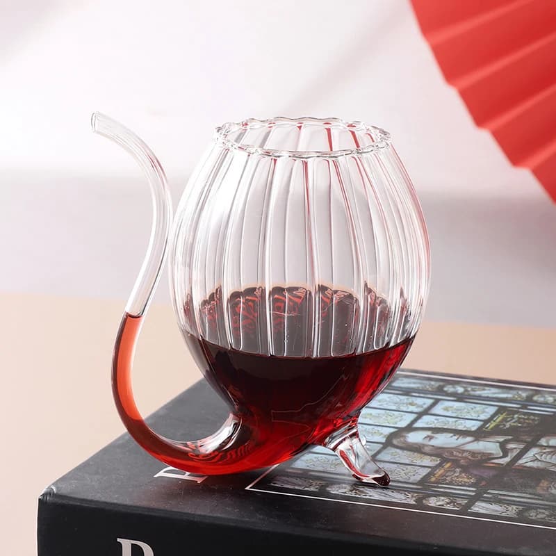 1Pc 8.3*13.5cm tazza di vetro calice creativo con cannuccia per bevanda fredda bicchiere di succo di vino tazza di scoiattolo uso domestico Party Bar trasparente
