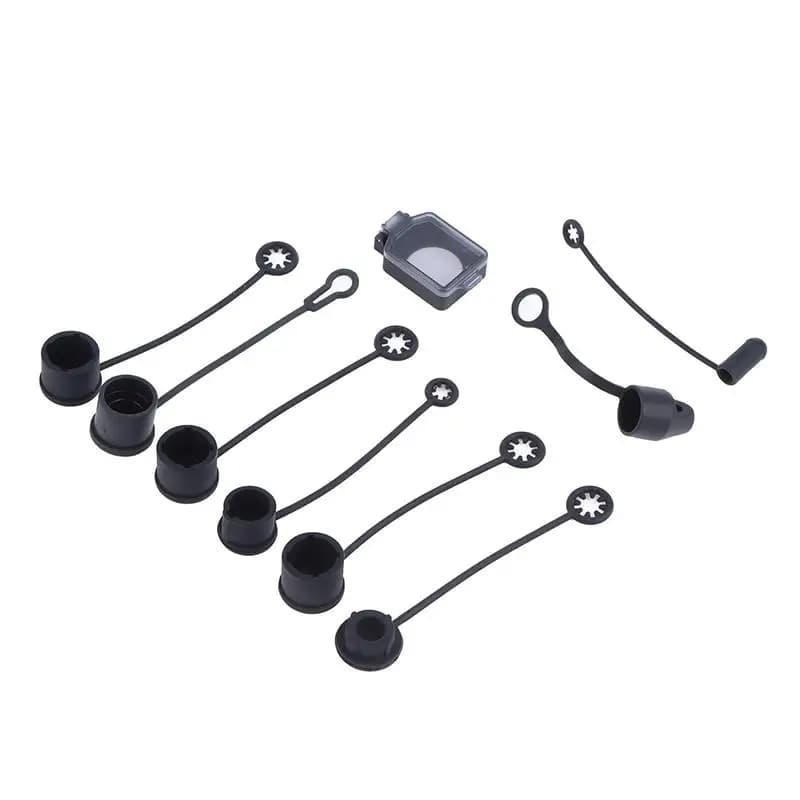 Copertura antipolvere in silicone da 2 pezzi per connettori di alimentazione audio XLR da 6,35 mm, tappo protettivo impermeabile per connettori per altoparlanti