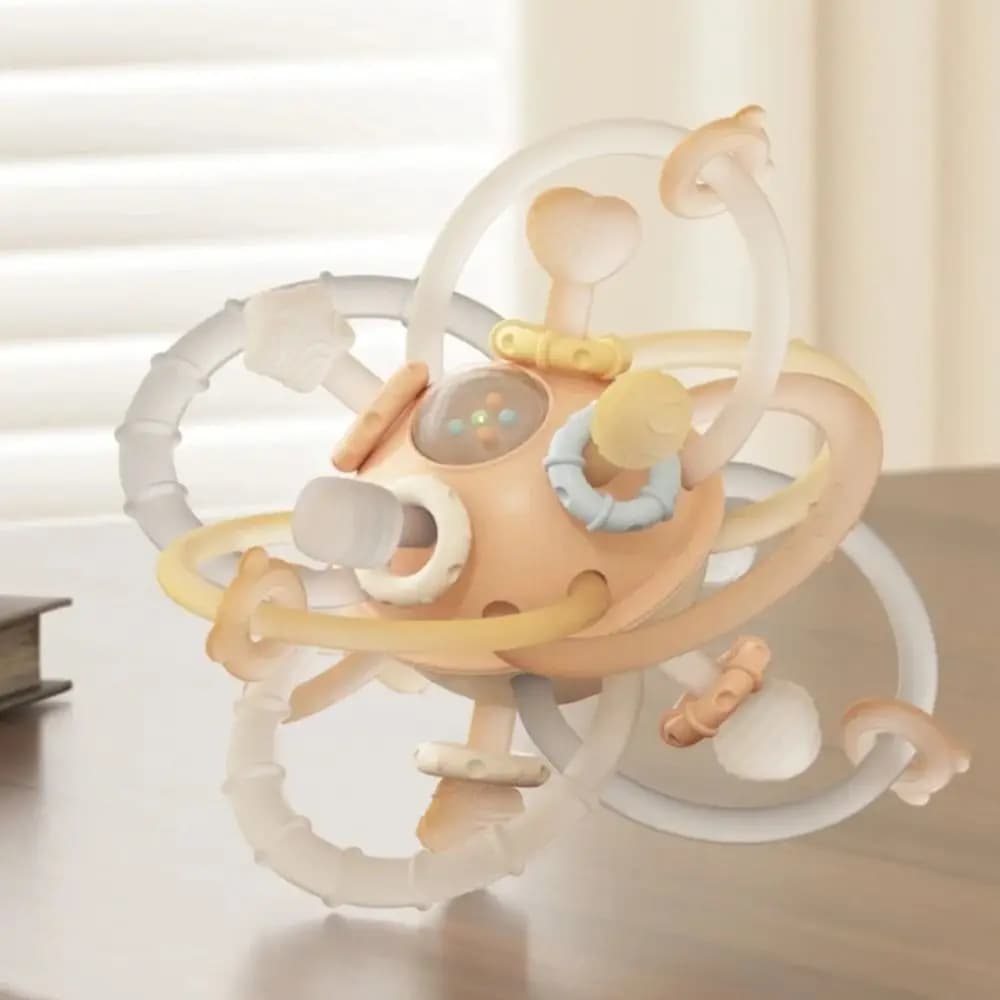 Pallina Morbida in Silicone per Neonati, Pallina da Afferrare, Massaggiagengive Masticabile per Bambini 0-12 Mesi