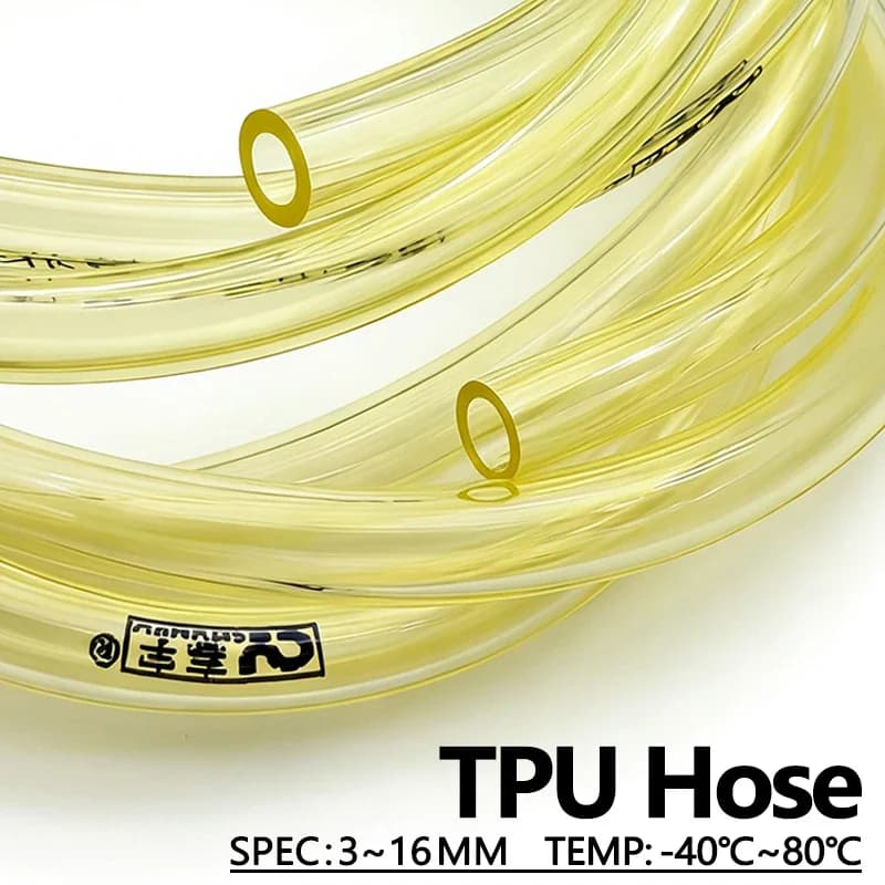 Flexible Tube TPU Fuel Resistant Oil ID 3 4 5 6 8-16mm 50cm/1M/2M/3M for Motoseghe Moto ATV Dirt Bike Garden Tools