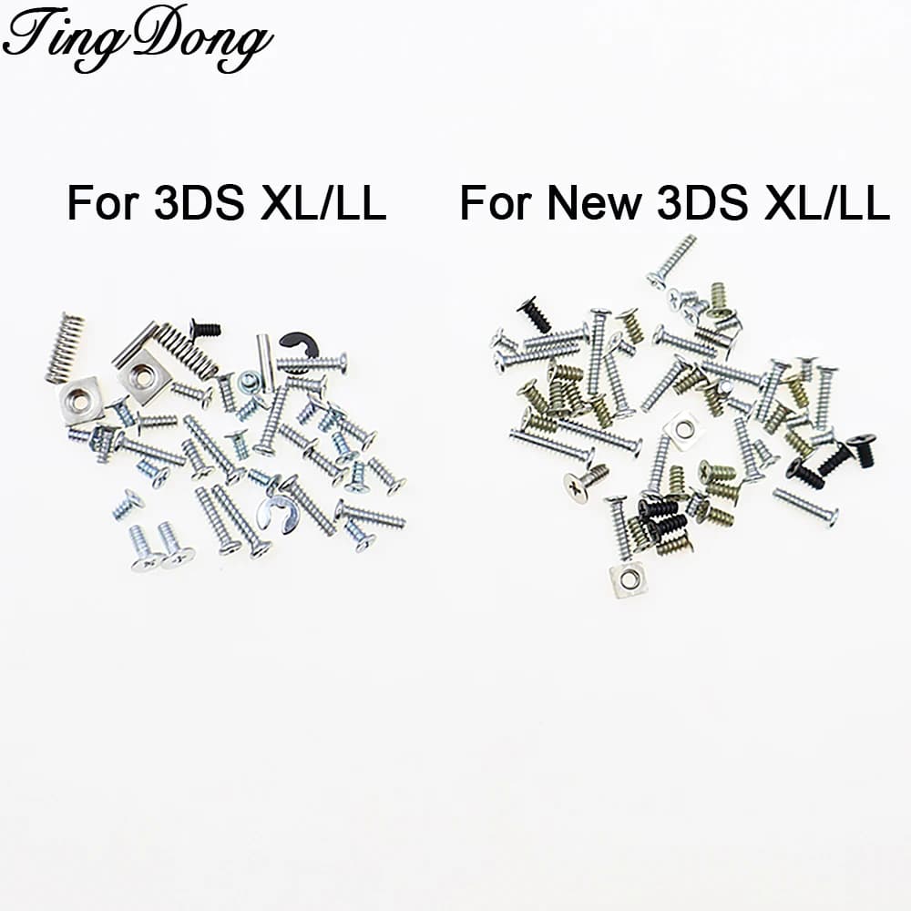 1 set di viti di ricambio con testa Philips per 3DS XL LL, nuovo set completo di viti per la scocca della console di gioco 3DS LL XL