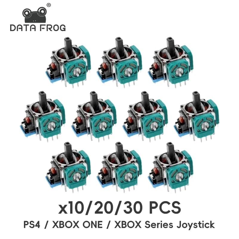 DATA FROG 10/20/30 pz Sostituzione Joystick Analogico 3D Per PS5/PS4/SwitchPro/Xbox One Controller ThumbStick Parti di Riparazione Accessorio
