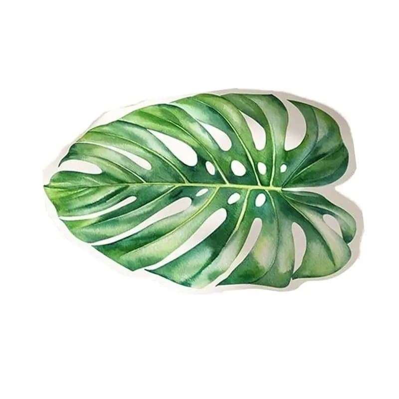 Tappetini da bagno A56P, tappeti per porta del bagno, tappeto verde con foglie, tappetino da bagno in fango di diatomee, tappetino assorbente per doccia, tappetino antiscivolo per bagno