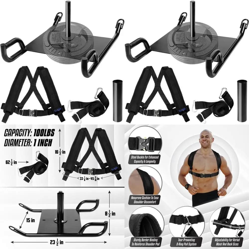 Yes4All Slitting for Training with Weights and Vests, Steel Buckle, 1-2 Inch Disc Attachment, Slitting Training Equipment, Slitting Sports Equipment