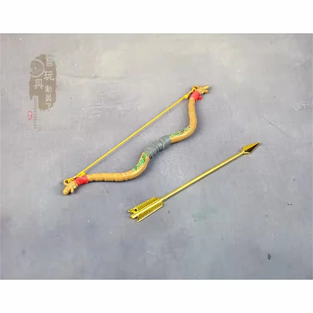 Arco con freccia per soldati in miniatura Snail 1/6, ornamenti da scrivania, modello fai da te, compatibile con action figure da 12 pollici, disponibile in magazzino