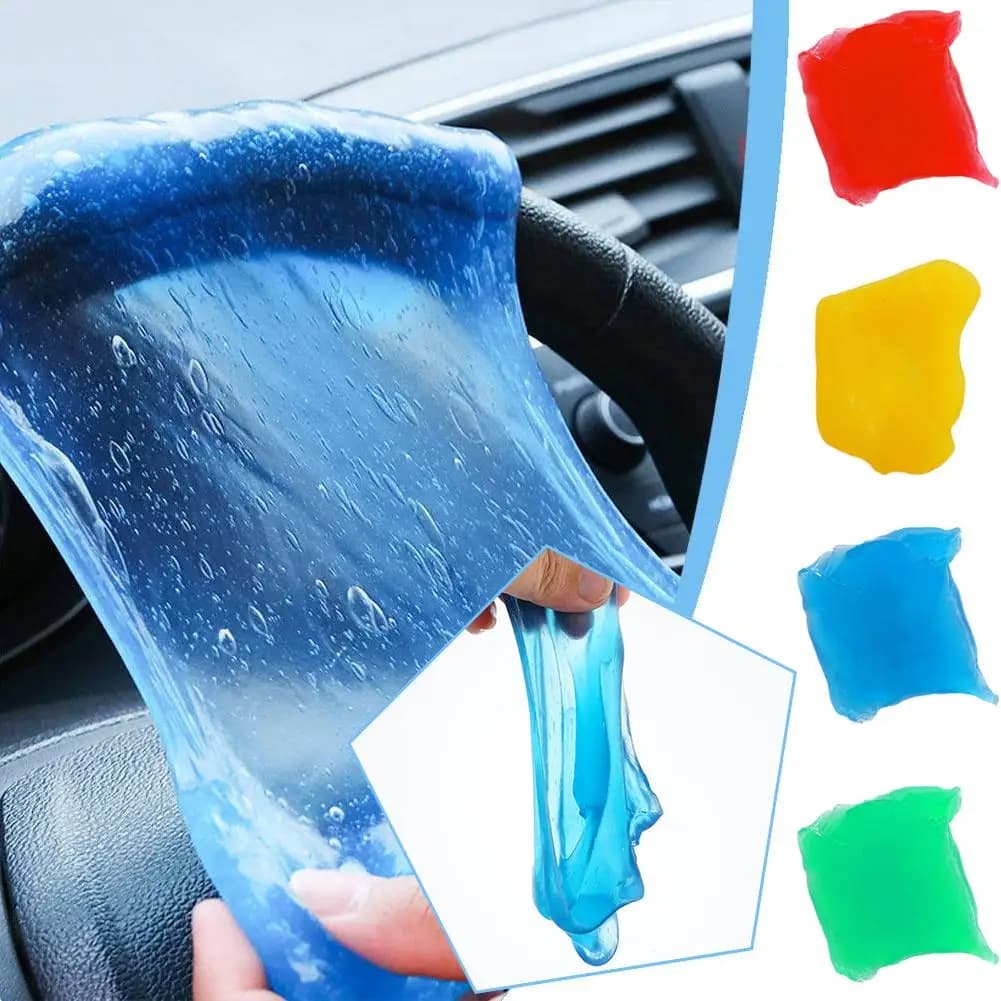 Gel per la pulizia dell'auto Detergente per tastiera riutilizzabile Detergente per sfiato Polvere di melma Rimozione dello sporco Kit di mastice di fango in gel per auto USB per laptop pulisce