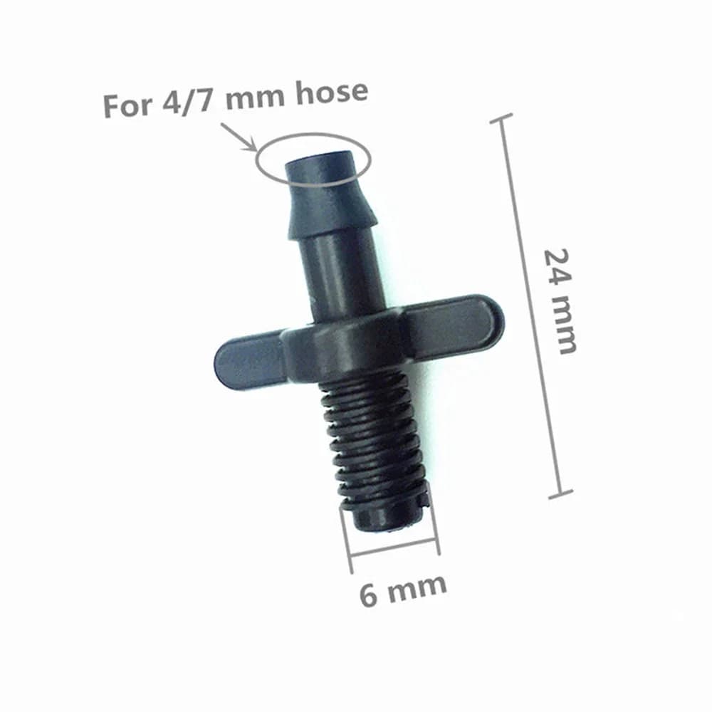 Connettore adattatore splitter da 100 pezzi da 6 mm per tubo di irrigazione da giardino con farpa adatto per tubo da 4/7 mm in materiale plastico affidabile
