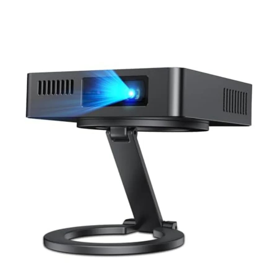 Mini Proiettore MARS Aggiornato Full HD 720P, Proiettore DLP Portatile Compatto per Film, Leggero e Compatibile con Smartphone