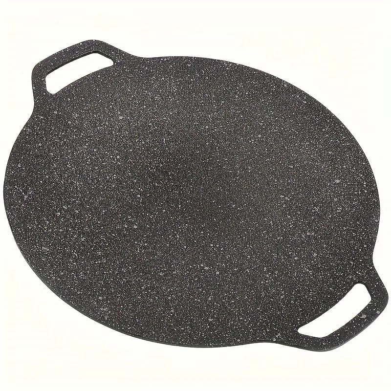 Piastra Teppanyaki antiaderente per griglia da esterno in ghisa da 1 pezzo per campeggio e barbecue domestico, design portatile