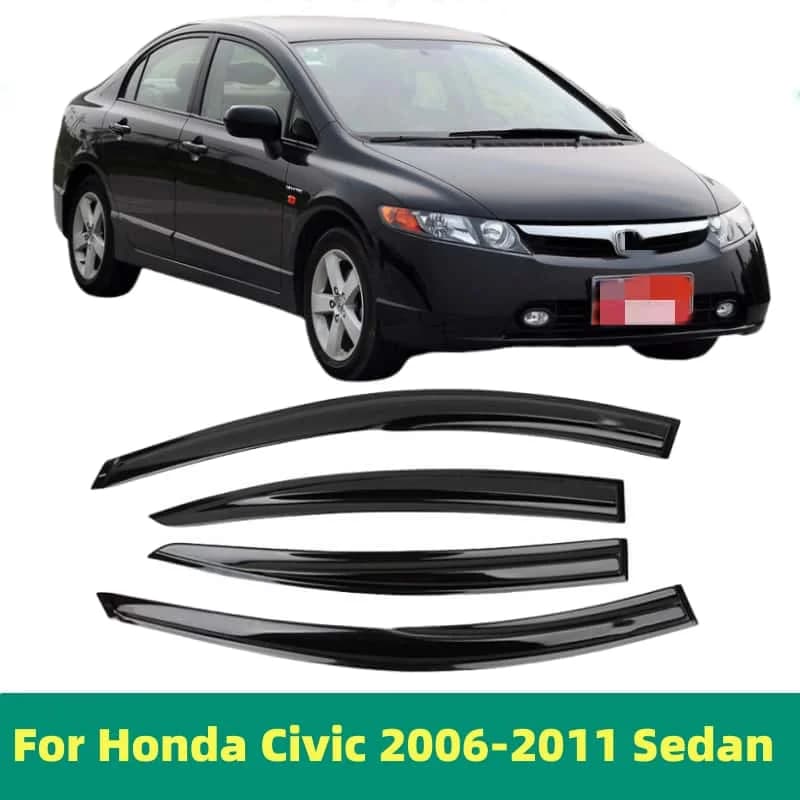 For Honda CIVIC 2006 2007 2008 2009 2010 Berlina Window Visiera Side Sphyato Guard Deflectors Shadow Shield Cover