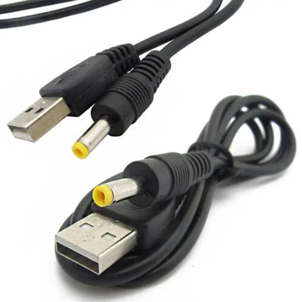 USB charging cable 80 cm 5 V 1 A charging cable for PSP 1000 2000 3000 USB charging cable with plug 4.0x1.7mm