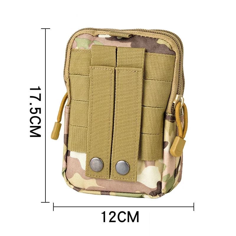 Men's Waist Bag Molle Pocket Waist Bag for Phone Edc Running Camping Bags Hunting Accessories with Soft Backrest