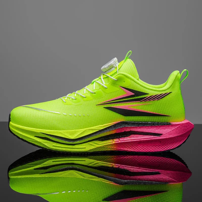 Scarpe da corsa da uomo e da donna, sneakers leggere e ammortizzate, scarpe da allenamento per jogging all'aperto, calzature in rete traspirante antiscivolo