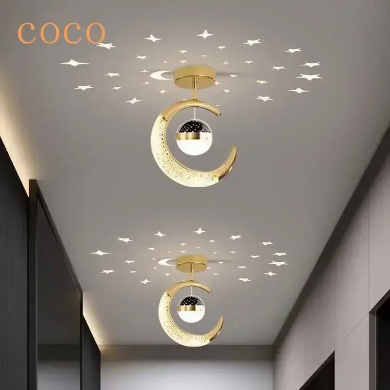 Decorazioni per la casa corridoio plafoniera stella lampadario moderno soggiorno camera da letto comodino lampadario bar atmosfera arredamento lampadario